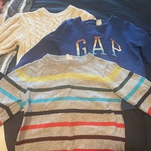 Lot of (3) size 5 boys sweaters